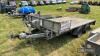 Ifor Williams LM126G tandem axle flat bed trailer with ramps Serial No. SCKD0000065102681 - 8