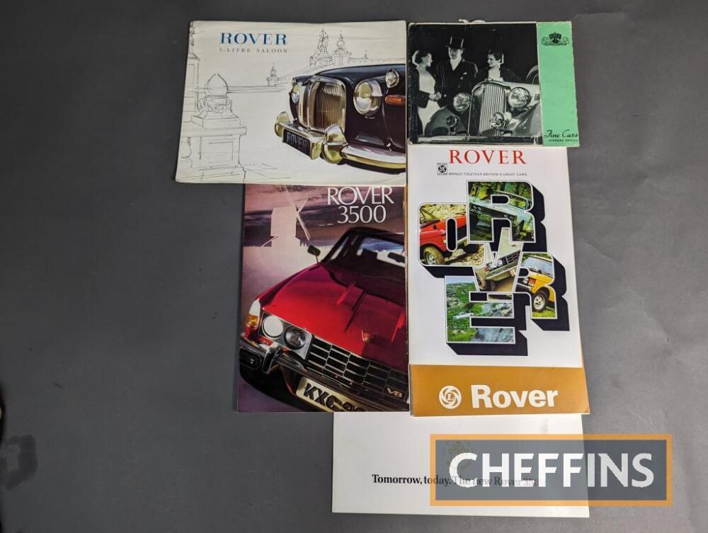 Rover car brochures to include P6 3500 etc Vintage sale Sale 1