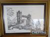 6no. Framed and glazed prints of London and countryside pursuits - 3