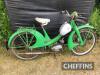 1960 49cc NSU Quickly MOPED Reg. No. WWV 73 Frame No. 886972 Engine No. 959920 Finished in green and silver this German built moped is an original UK model and shows 14,586 (unverified) miles. Fitted with luggage carrier, skirt guard bodywork and consigne - 9