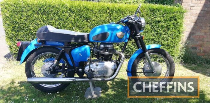 1960 250cc Royal Enfield Crusader Sports MOTORCYCLE Reg. No. 966 XUU Frame No. 17443 Engine No. SR7453 Purchased by the vendor from the October 2018 Cheffins sale. Since then SCR Classic Motorcycles have carried out engine and gearbox work to cure an oil