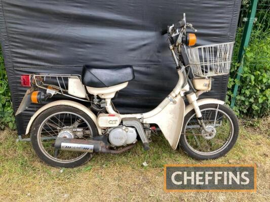 1988 49cc Yamaha QT50 MOPED Reg. No. F767 WAH Frame No. 5F3033117 Engine No. 5F3033117 The step through shopper is replete with rack and front basket, direct from barn storage and offered for sale with V5C document and showing just 2,210 (unverified) mile