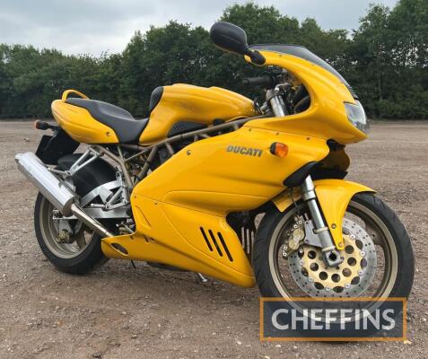 1999 904cc DUCATI 900SSie MOTORCYCLE Reg. No. V819 XDO Frame No. ZDMV100AWB707001 Engine No. 001675 Finished in yellow, this 900SS has driven just 7,500 miles from new, with a run of MOT certificates to back this up. Fitted with Remus Grand Prix silen