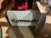 Kawasaki, a double sided wall mounting illuminating sign designed for forecourt fitting c/w bracket shroud 35x23ins - 3