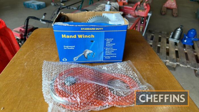 Snatch Block 8ton and Hand Winch HW2500 unused