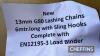 Set of G80 13mm Lashing Chains 6m long with sling hooks and EN12195-3 load binder - 8