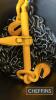 Set of G80 10mm Lashing Chains 6m long with sling hooks and EN12195-3 load binder - 2