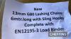 Set of G80 13mm Lashing Chains 6m long with sling hooks and EN12195-3 load binder - 9