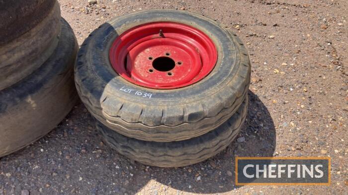 Pr. 7.00-16 trailer wheels and tyres, 5 stud