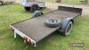 Single axle car trailer with trailer board and unused spare tyre. Towed 70miles to sale - 4