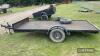 Single axle car trailer with trailer board and unused spare tyre. Towed 70miles to sale - 7