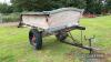 Horse drawn tumble cart, converted to a tractor drawbar - 2