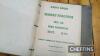 Massey Ferguson drills and disc harrows parts books contained in binder - 5