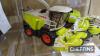 Claas Jaguar 960 scale model by Siku together with telehandler and baler - 2