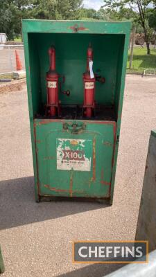 Shell X-100 Motor Oil double oil pump cabinet