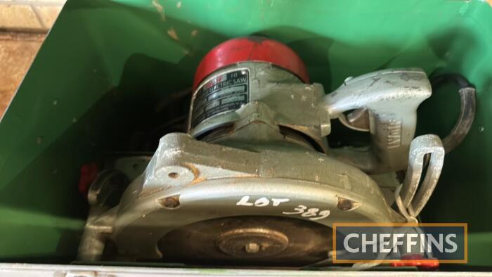 Circular saw Wolf 10 RS10 model c.1970 Vintage sale Sale 1 Agricultural Automotive Literature Models Bygones Steam Spares etc Lots 1 415 etc to be held at The Machinery Saleground