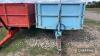 1975 Weeks tipping trailer. The vendor reports this trailer has only one owner since new, its original jack, and has only been used for grain - 20