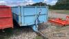 1975 Weeks tipping trailer. The vendor reports this trailer has only one owner since new, its original jack, and has only been used for grain - 21