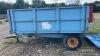 1975 Weeks tipping trailer. The vendor reports this trailer has only one owner since new, its original jack, and has only been used for grain - 23