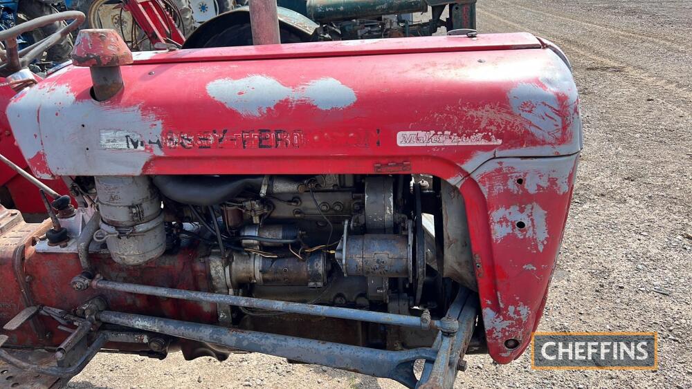 MASSEY FERGUSON 35X Multi-Power 3cylinder diesel TRACTOR Serial No.  SNF303894 Fitted with rear spool, PUH and Goodyear diamond rear tyres. The  vendor states this tractor is in 'off-farm' condition Vintage sale 