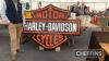 Harley Davidson, a very large 6ft x 5ft illuminating showroom sign ex Sheffield dealership, a rare item - 4