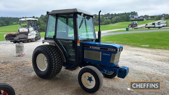 1990 FORD 1720 3cylinder diesel TRACTOR Reg. No. G118 TMB Serial No. VL28603 Fitting with a cab, PUH, spool valve and reduction gearbox