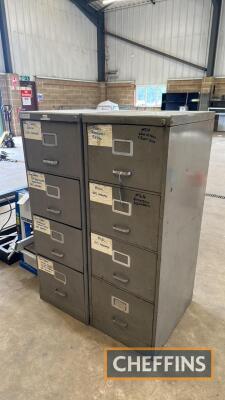 2no. 4 Drawer Filing Cabinets UNRESERVED LOT