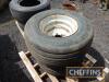 Pr. Trelleborg 400-17.5 front wheels and tyres with Ford 6stud centres - 2