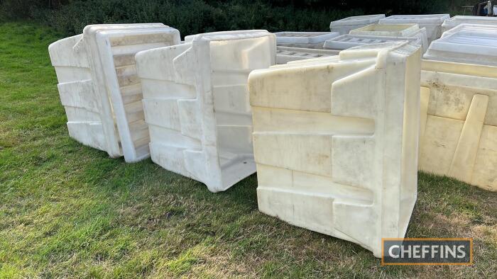 3no. plastic feed bins