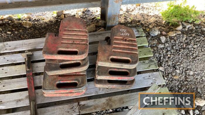 7no. Massey Ferguson 100 series front weights