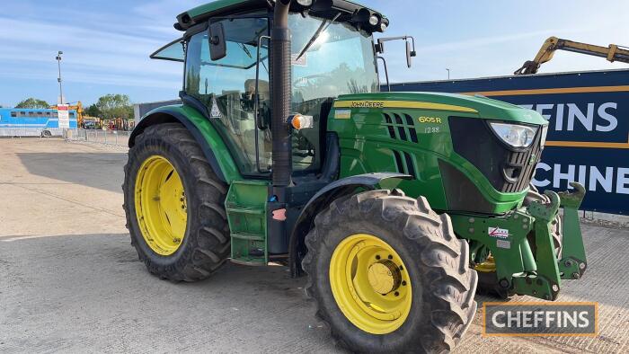 2012 John Deere 6105R Tractor c/w 40k, Power Quad Plus, air con, TLS front suspension, one owner off a Veg farm Reg. No. FJ12 LJU Ser. No. 1LO6105RACG727850