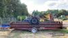 2008 Richard Western 5.4m Gas Burner to suit organic dessication, pipework to front tank and mounted on single axle trailer Ser. No. 13931 - 8