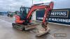 2015 Kubota U48-4 Excavator c/w rubber tracks, piped, front blade, 3no. buckets, hydraulic quick hitch Ser. No. 52744