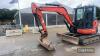 2015 Kubota U48-4 Excavator c/w rubber tracks, piped, front blade, 3no. buckets, hydraulic quick hitch Ser. No. 52744 - 5