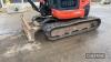 2015 Kubota U48-4 Excavator c/w rubber tracks, piped, front blade, 3no. buckets, hydraulic quick hitch Ser. No. 52744 - 7