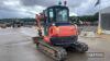 2015 Kubota U48-4 Excavator c/w rubber tracks, piped, front blade, 3no. buckets, hydraulic quick hitch Ser. No. 52744 - 8