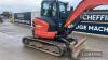 2015 Kubota U48-4 Excavator c/w rubber tracks, piped, front blade, 3no. buckets, hydraulic quick hitch Ser. No. 52744 - 14