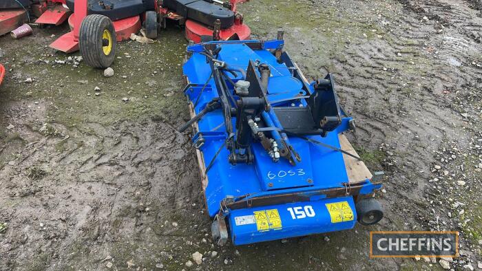 Lewis Blueline 150 1.5m Belly Mower c/w New Holland lift frame