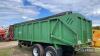 2011 Warwick 14ton Grain Trailer c/w air & hydraulic brakes, ABS, sprung drawbar, rollover sheet, hydraulic door, commercial axles - 14