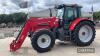 Massey Ferguson 6475 Dyna 6 Tractor c/w 50kph, air brakes, MF 966 power loader Reg. No. SP09 BHY Ser. No. T253020 - 6