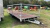 Taylors Trailers Ltd Twin Axle 3ton Portaloo Transport Trailer c/w guard rails - 2