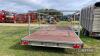 Taylors Trailers Ltd Twin Axle 3ton Portaloo Transport Trailer c/w guard rails - 7