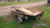 Boat Road Trailer & Dinghy c/w row locks in office UNRESERVED LOT - 3