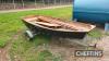 Boat Road Trailer & Dinghy c/w row locks in office UNRESERVED LOT - 6