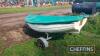 Boat Road Trailer & Dinghy c/w row locks in office UNRESERVED LOT - 3