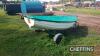 Boat Road Trailer & Dinghy c/w row locks in office UNRESERVED LOT - 5