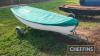 Boat Road Trailer & Dinghy c/w row locks in office UNRESERVED LOT - 6