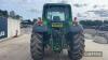 John Deere 6630 Premium Tractor c/w 40kph PowrQuad, TLS, 3 mechanical rear valves, HMS, John Deere 663 loader, mechancial levelling, multi coupler, Euro carriage, 460/85R38 & 380/85R24 tyres Hours: approx 11,676 Reg. No. WK56 EBO Ser. No. LO6630G5130 - 9