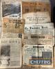 Qty newspapers, some wartime and printed ephemera in period suitcase - 2