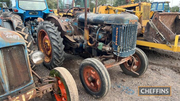 FORDSON Major E27N 4cylinder petrol/paraffin TRACTOR Fitted with Hesford winch